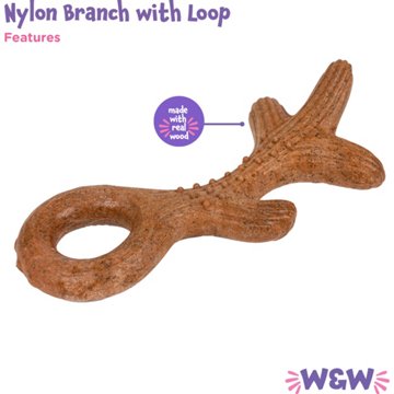 Woof & Whiskers Nylon Branch With Loop Dog Toy