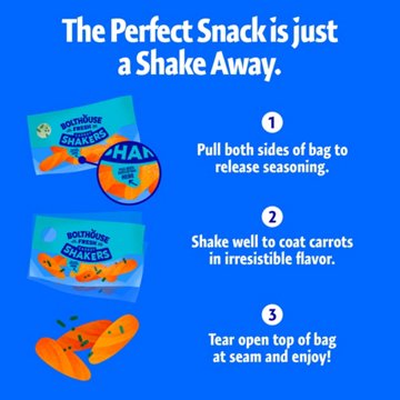 Bolthouse Fresh Carrot Shakers - Zesty Ranch, 5 ct