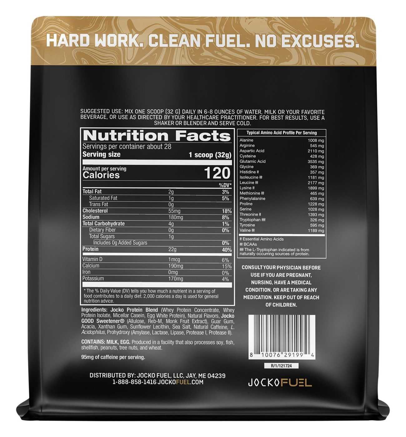 Jocko Mölk 22g Protein Powder - Coffee & Donuts; image 2 of 4