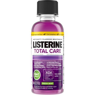 Listerine Travel Size Total Care Mouthwash - Fresh Mint, 3.2 oz