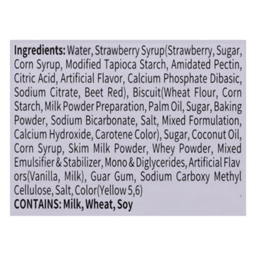 Binggrae Samanco Strawberry Frozen Dairy Dessert Sandwich, 4 ct