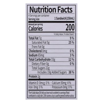 Binggrae Samanco Strawberry Frozen Dairy Dessert Sandwich, 4 ct