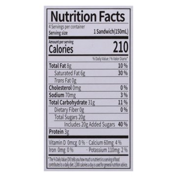 Binggrae Samanco Chocolate Frozen Dairy Dessert Sandwich, 4 ct