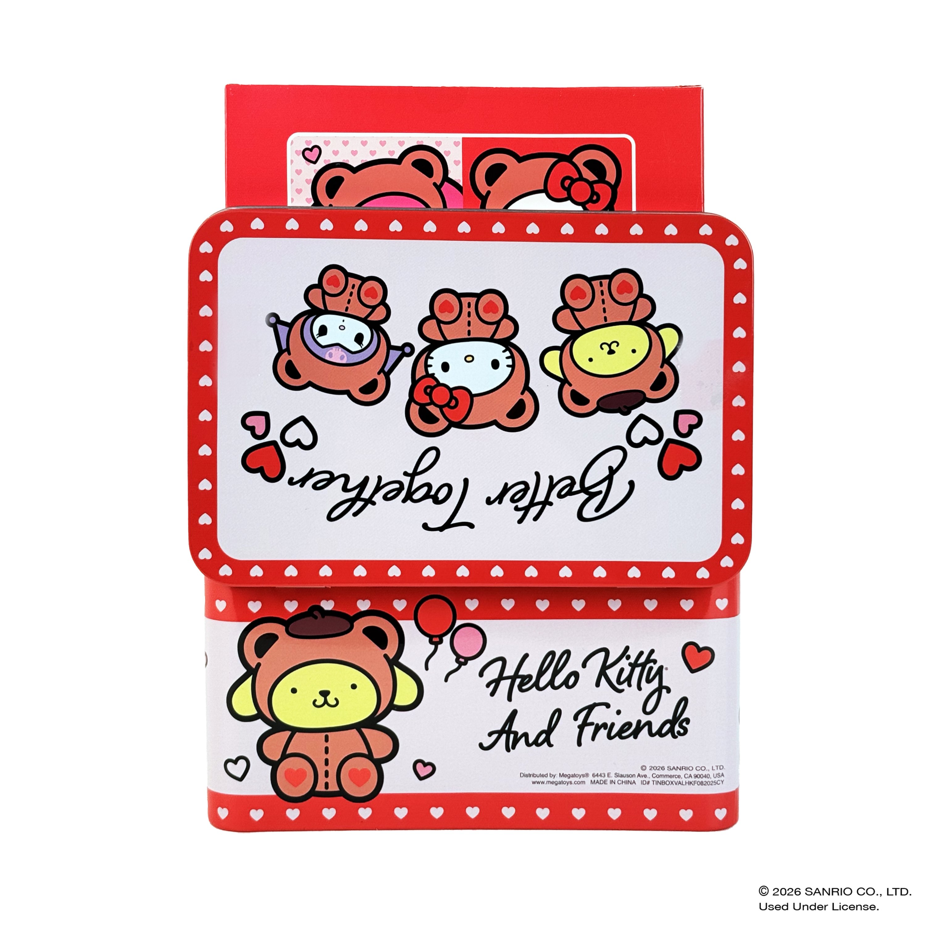 Megatoys Hello Kitty Tin Box Valentine Gift Set - Shop Seasonal
