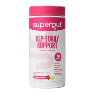 Supergut GLP-1 Daily Support Raspberry Lemon Prebiotic Fiber Canister
