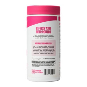 Supergut GLP-1 Daily Support Raspberry Lemon Prebiotic Fiber Canister