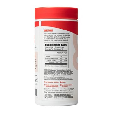 Supergut GLP-1 Daily Support Blood Orange Prebiotic Fiber Canister