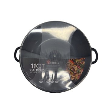 Victoria Nonstick Caldero With Glass Lid, 11 qt