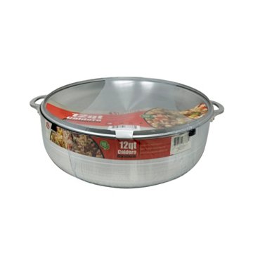 Victoria Polished Aluminum Caldero, 12 qt