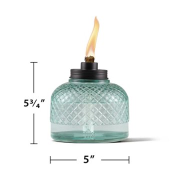 TIKI Studded Glass Table Torch