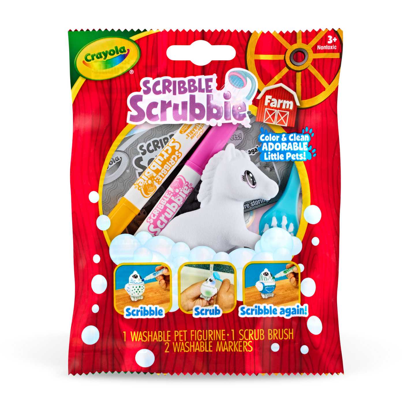 Crayola Scribble Scrubbie Farm Kit; image 1 of 3
