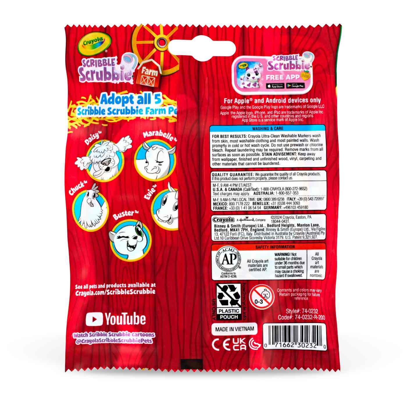 Crayola Scribble Scrubbie Farm Kit; image 2 of 3