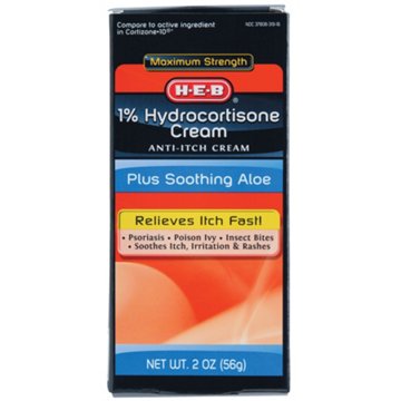 H-E-B 1% Hydrocortisone Cream Anti-Itch Cream, 2 oz