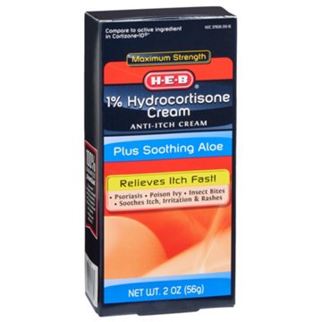 H-E-B 1% Hydrocortisone Cream Anti-Itch Cream, 2 oz