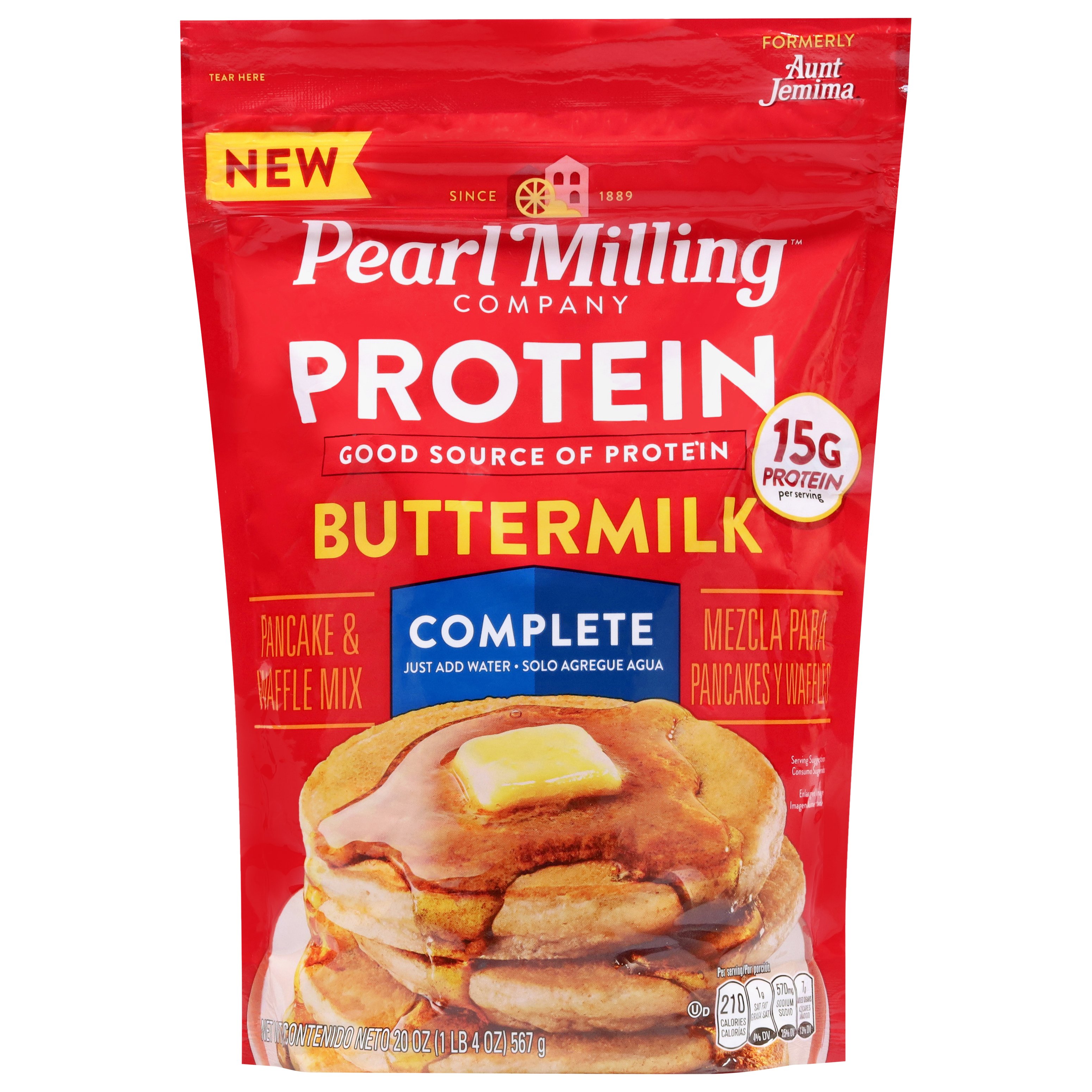 Pearl Milling Company 15g Protein Buttermilk Pancake & Waffle Mix ...