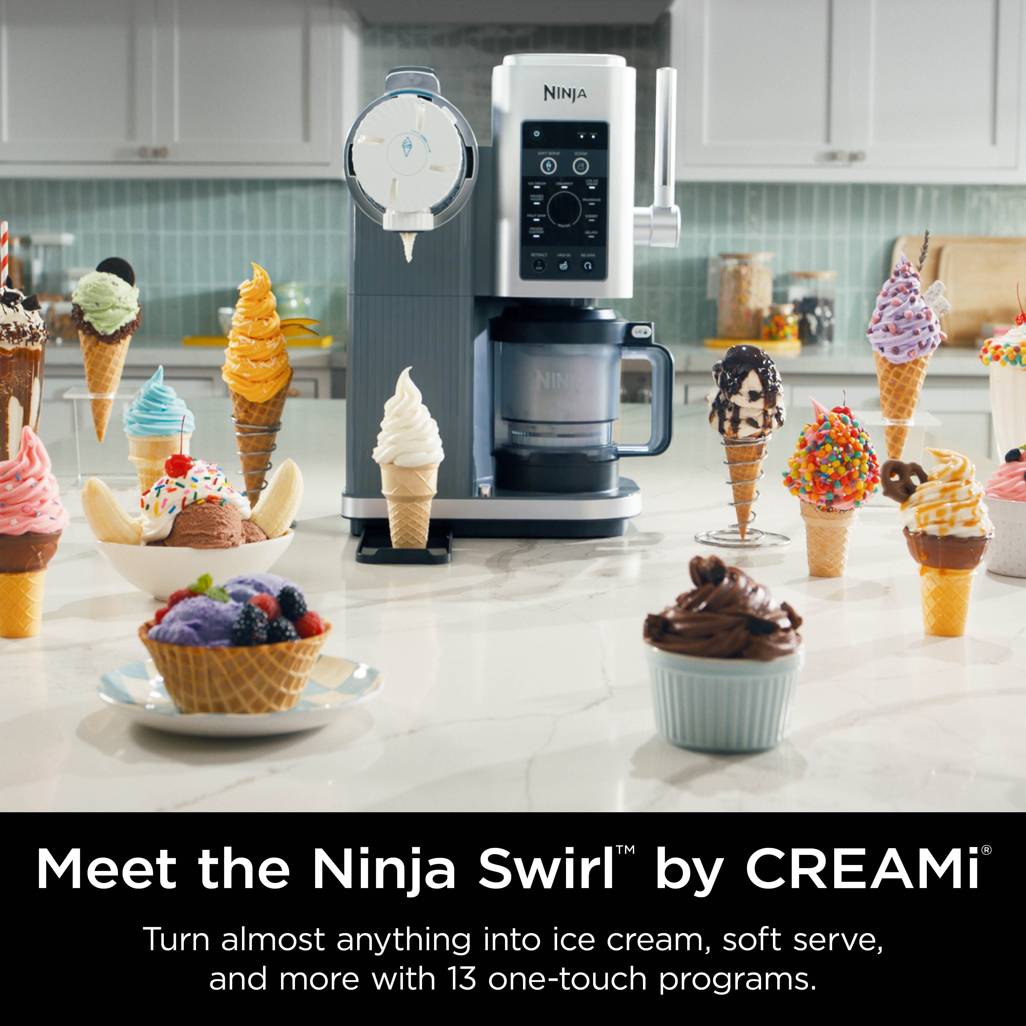 Ninja CREAMi Swirl Ice Cream Maker - Shop Blenders & mixers at H-E-B