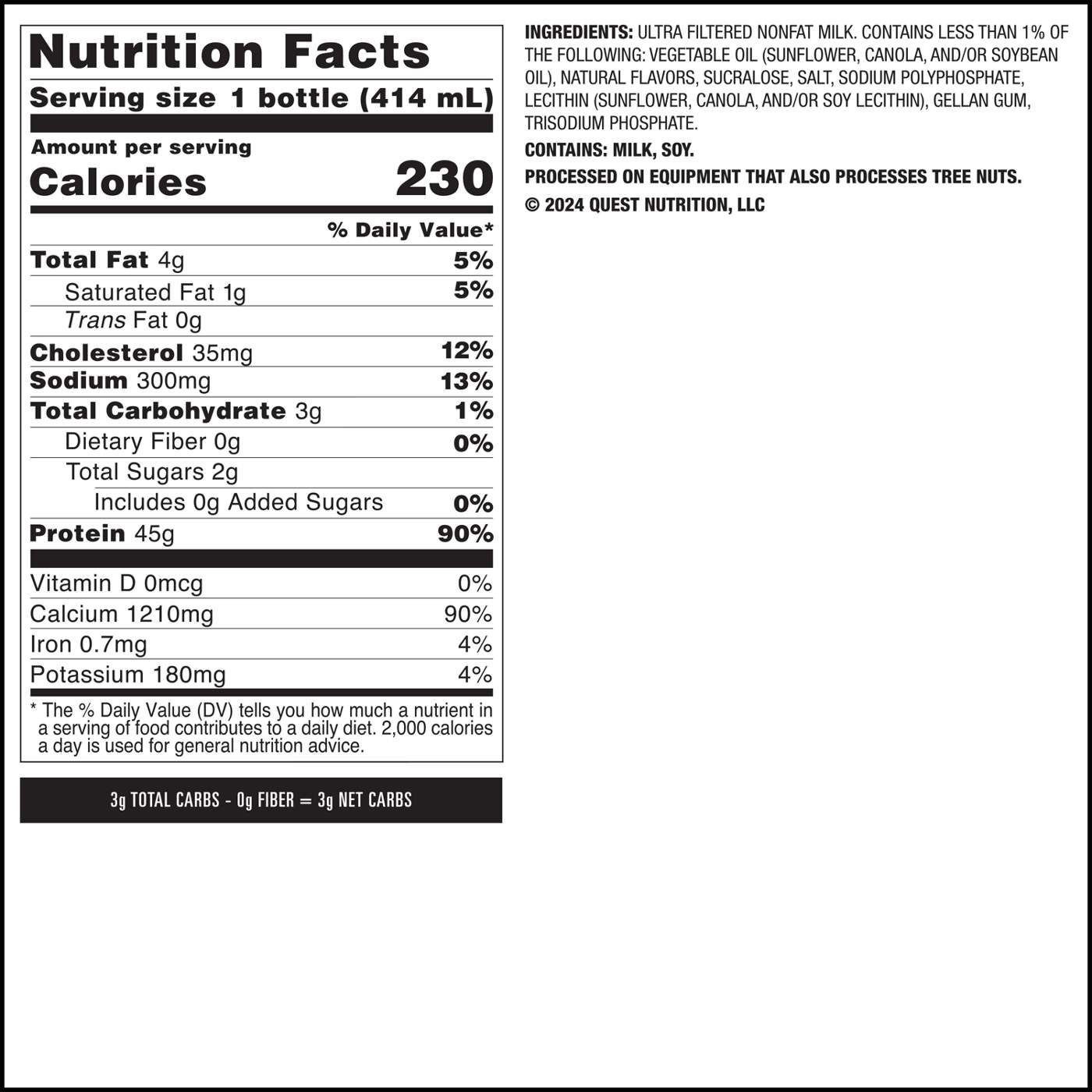 Quest 45g Protein Milkshake - Vanilla; image 4 of 5