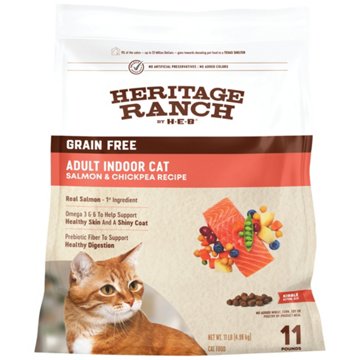 Heritage Ranch by H-E-B Grain Free Adult Cat Food - Salmon & Chickpea