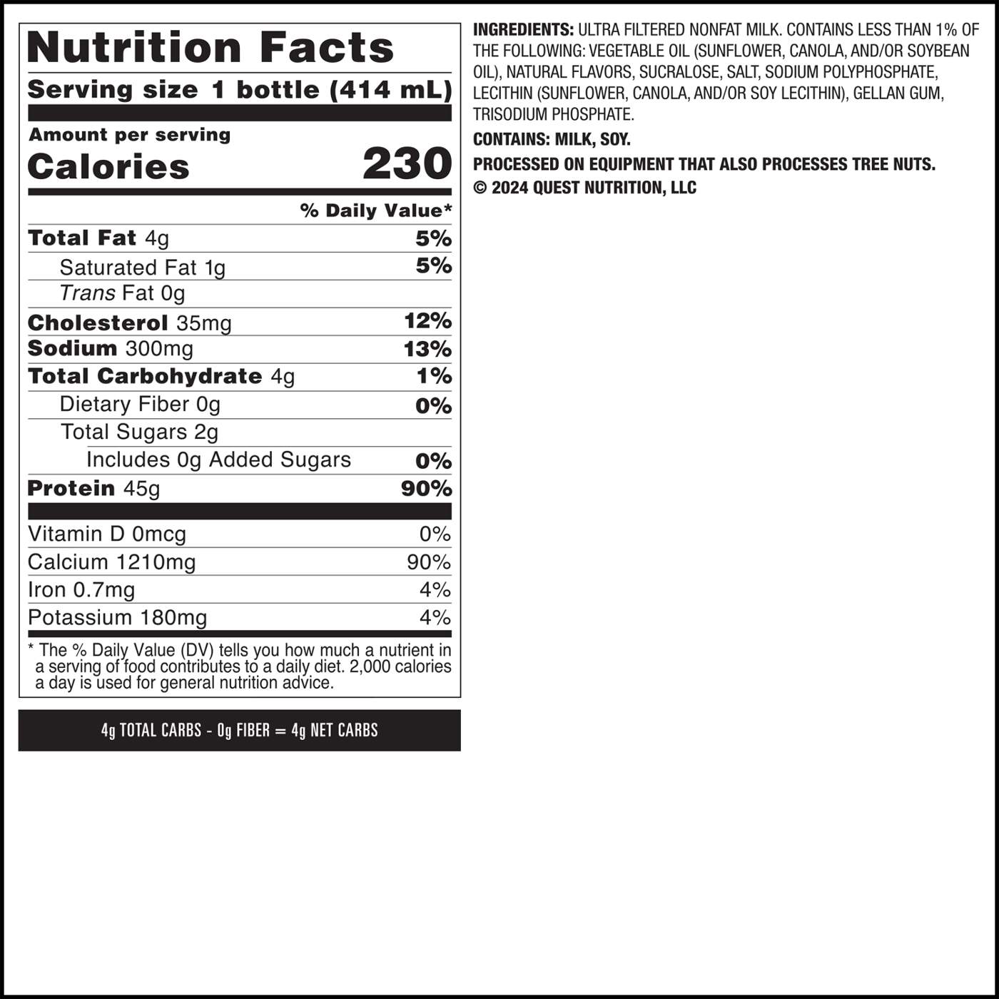 Quest 45g Protein Milkshake - Strawberry; image 2 of 6