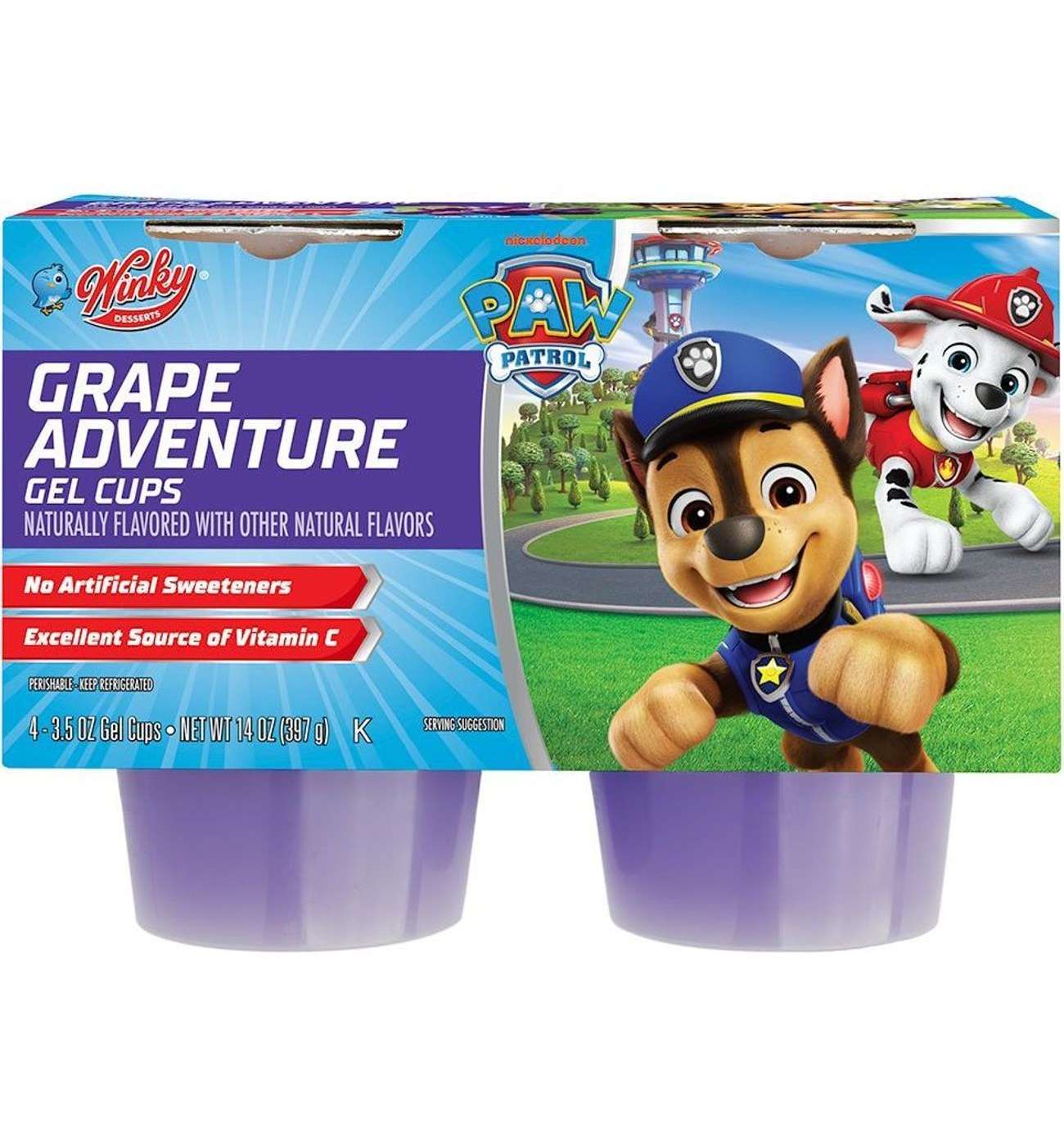 Winkys Grape Adventure 4 pk Gelatin Cups; image 1 of 2