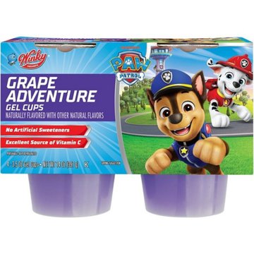 Winkys Grape Adventure 4 pk Gelatin Cups, 3.5 oz
