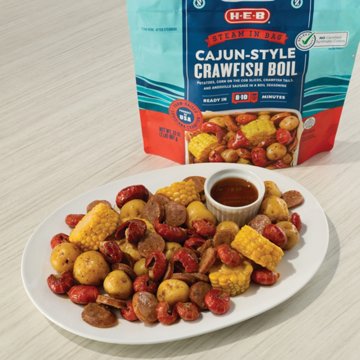 H-E-B Frozen Steam in Bag Cajun-Style Crawfish Boil, 32 oz