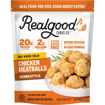Real Good Foods Co. Frozen Homestyle Chicken Meatballs, 20 oz