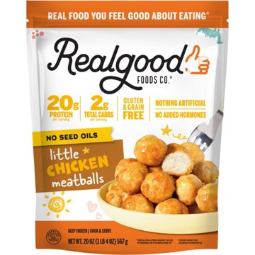 Real Good Foods Co. Frozen Little Chicken Meatballs, 20 oz