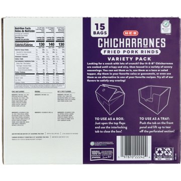 H-E-B Chicharrones Fried Pork Rinds - Variety Pack