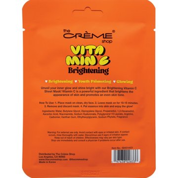 The Crème Shop Vitamin C Comfort Sheet Mask