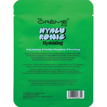 The Crème Shop Hyaluronic Comfort Mask