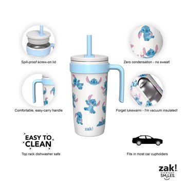 Zak! Designs Stainless Steel Tumbler - Stitch Fairway, 18 oz