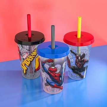 Zak! Designs Spider-Man Color Changing Tumblers, 3 pk