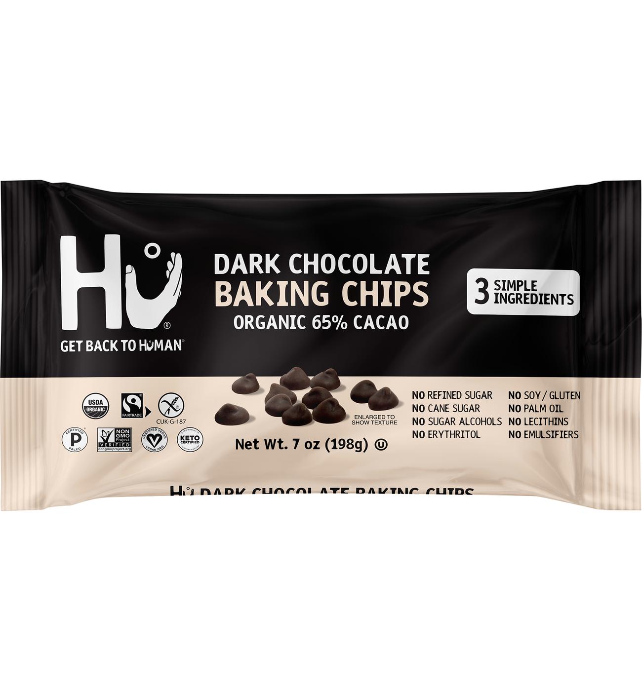 Hu 65% Dark Chocolate Baking Chips; image 1 of 2