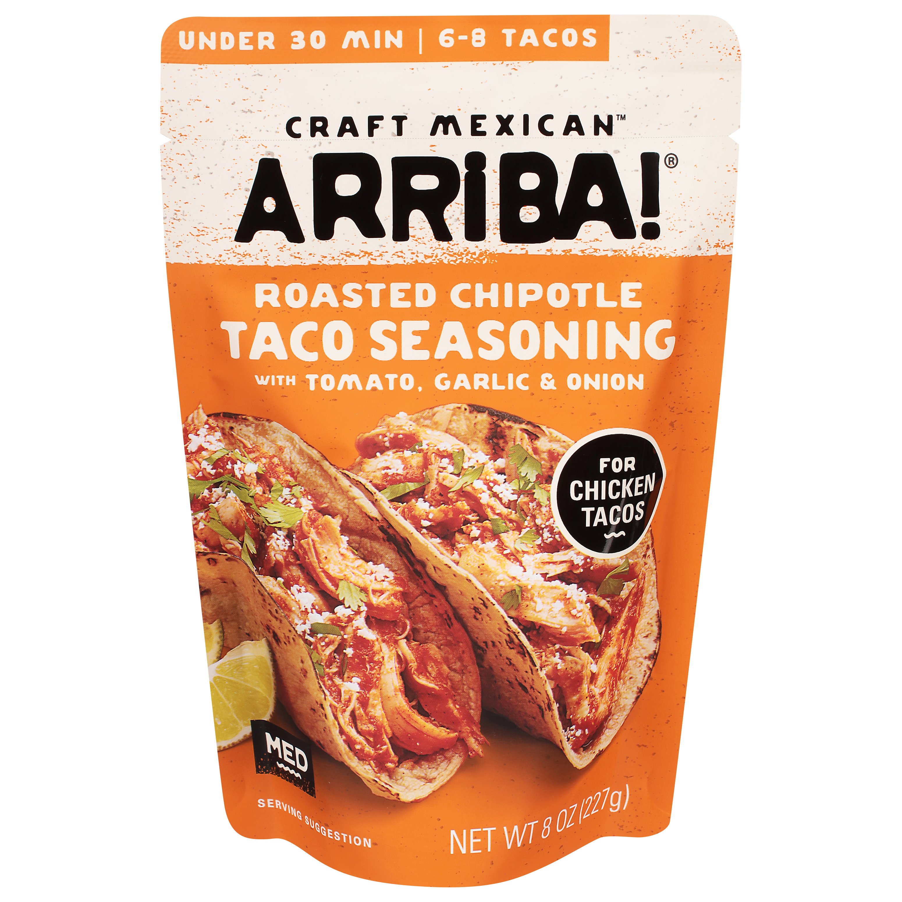 Arriba! Craft Mexican Roasted Chipotle Taco Seasoning - Shop Cooking ...