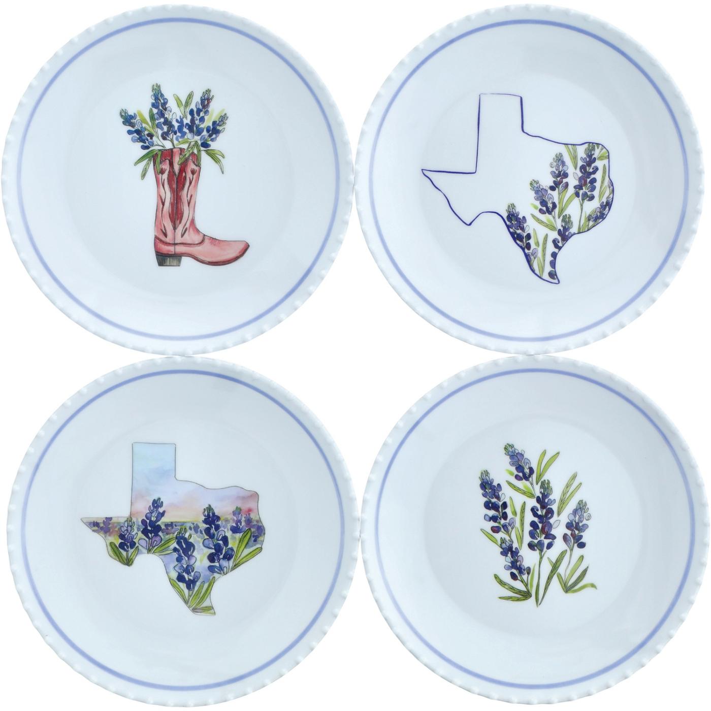 Destination Holiday Bluebonnet Appetizer Plates, 6 in; image 1 of 7