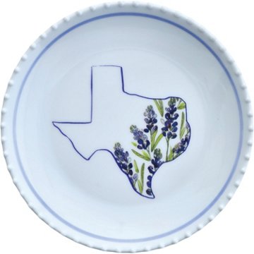 Destination Holiday Bluebonnet Appetizer Plates, 6 in, 4 ct