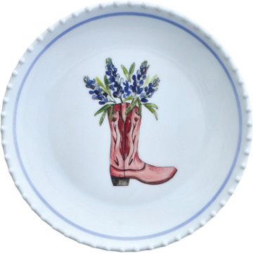 Destination Holiday Bluebonnet Appetizer Plates, 6 in, 4 ct