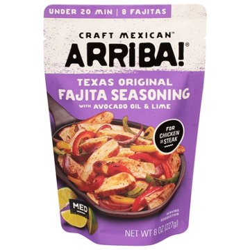 Arriba! Craft Mexican! Texas Original Fajita Seasoning, 8 oz
