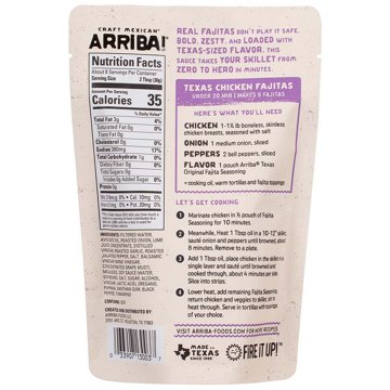 Arriba! Craft Mexican! Texas Original Fajita Seasoning, 8 oz