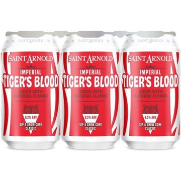 Saint Arnold Seasonal Cider 6 pk Cans - Imperial Tiger's Blood, 12 oz
