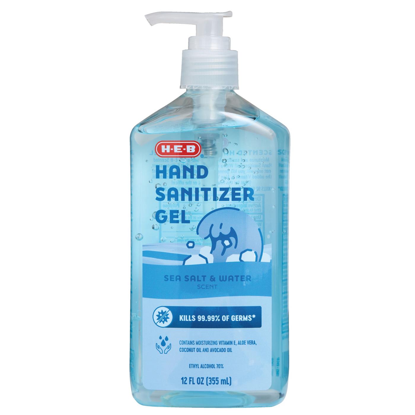 H-E-B Hand Sanitizer Gel - Sea Salt & Water ; image 1 of 2