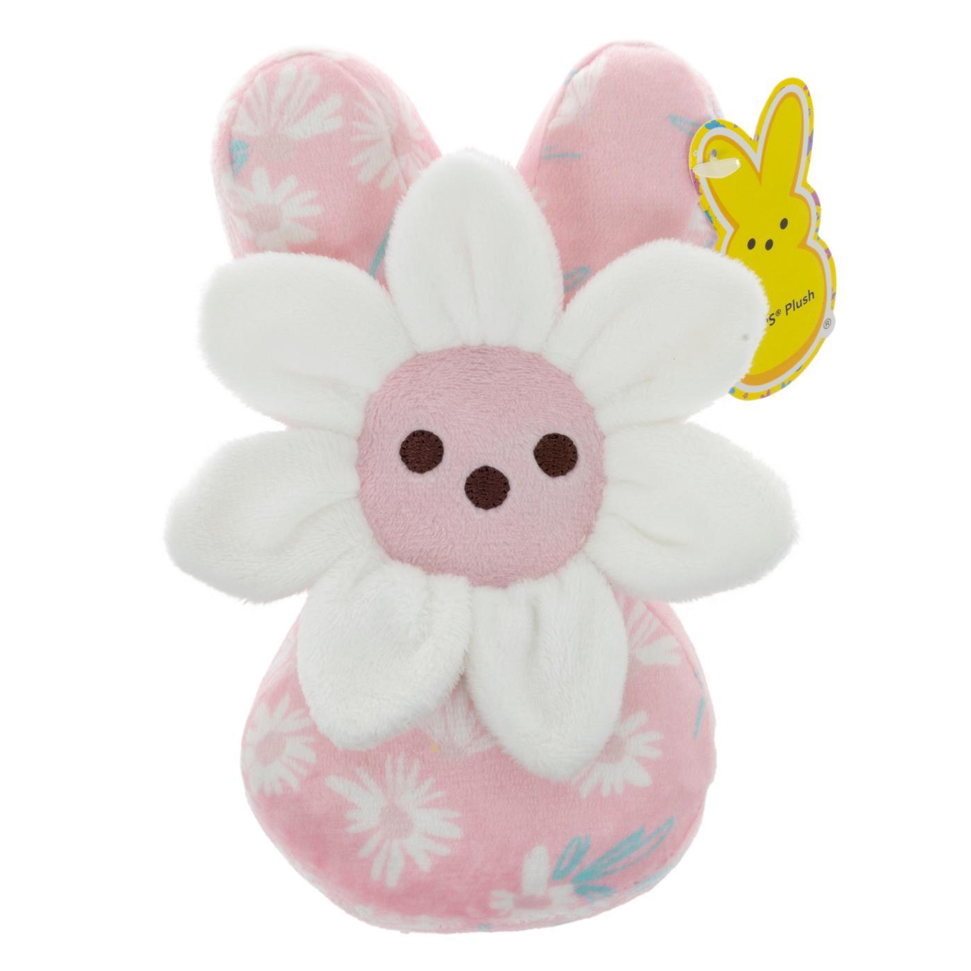 Peeps Pink Flower Easter Bunny Plush; image 1 of 4