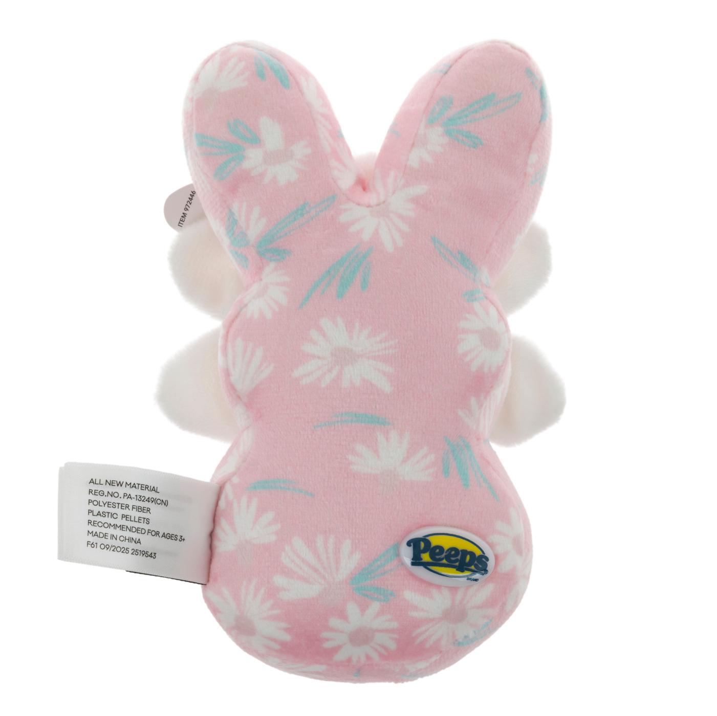 Peeps Pink Flower Easter Bunny Plush; image 4 of 4