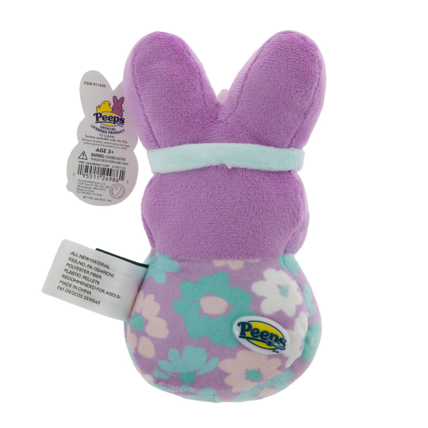 Peeps Purple Floral Easter Bunny Plush; image 3 of 4