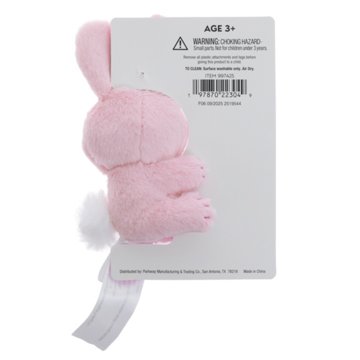 Destination Holiday Basket Easter Bunny Clip-On - Pink, 3.5"