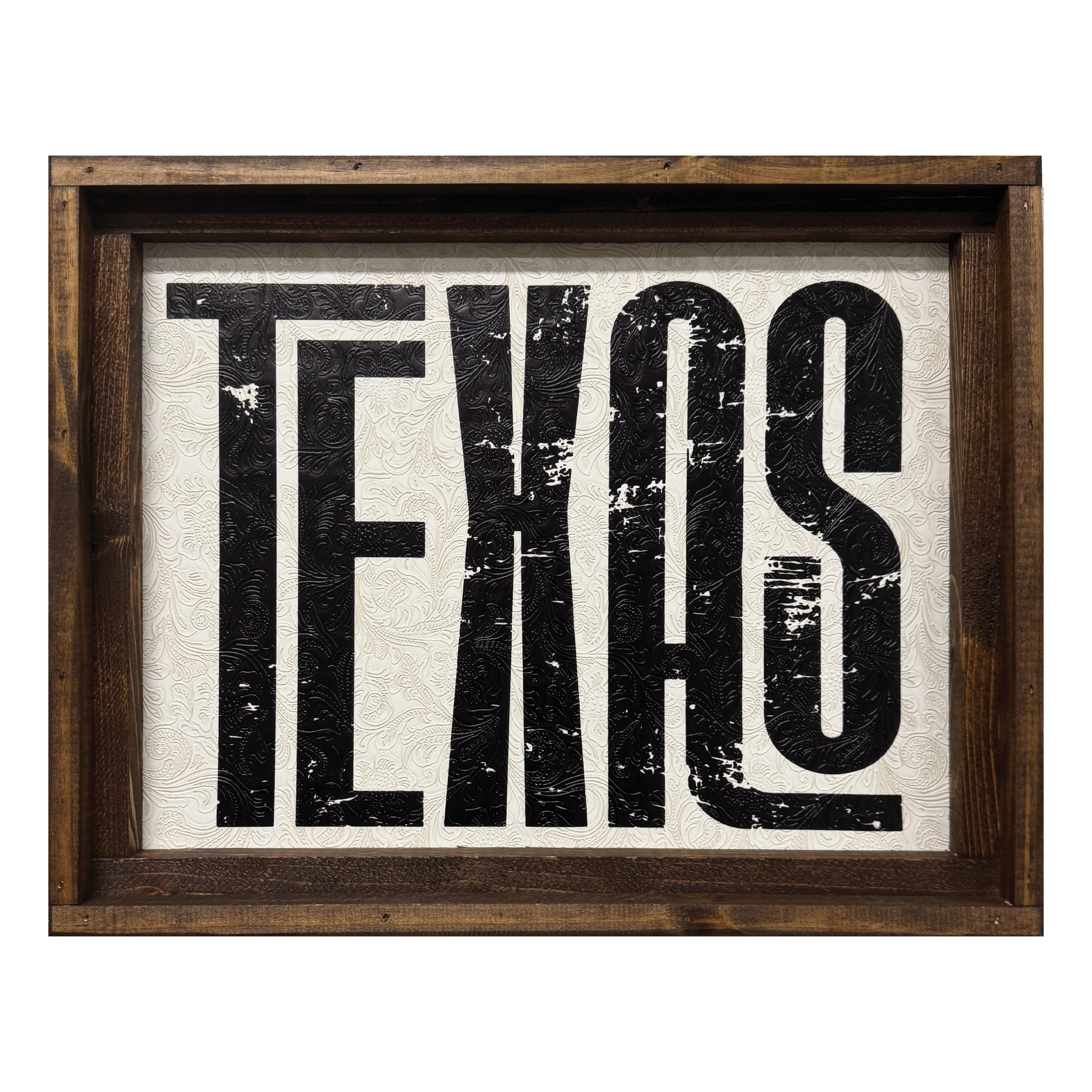Texas Proud Texas Tooled Leather Wooden Frame Wall Décor - Shop ...