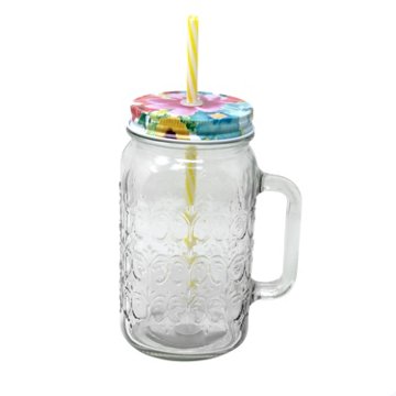 Housewares International Glass Mason Jar Tumbler