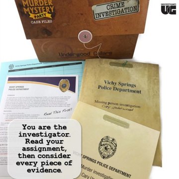 University Games Murder Mystery Party Case Files: Underwood Cellars