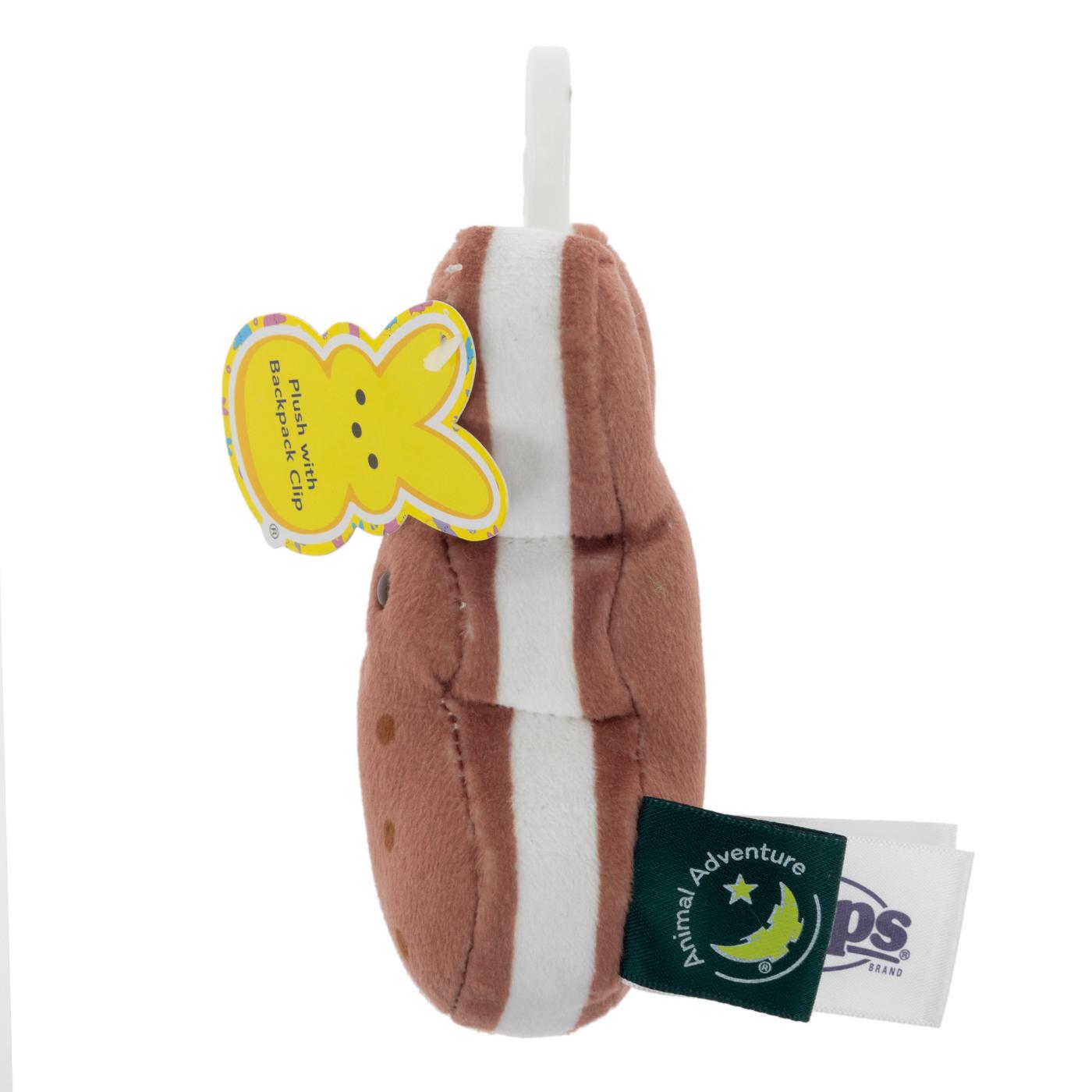 Peeps Vanilla Ice Cream Sandwich Easter Bunny Plush Clip; image 3 of 4